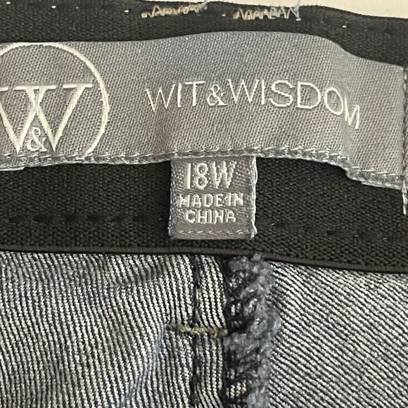 Wit And Wisdom Jeans Women’s Size 18W Blue Curvy Comfort Band Plus Size #1004 - Picture 3 of 10